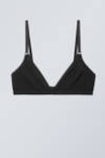 Black - Mesh Triangle Bra - 0