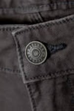 Dark Grey - Loose Carpenter Canvas Trousers - 1