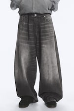 Imperial Black - Black - VOID LOW RISE LOOSE BAGGY JEANS - 1