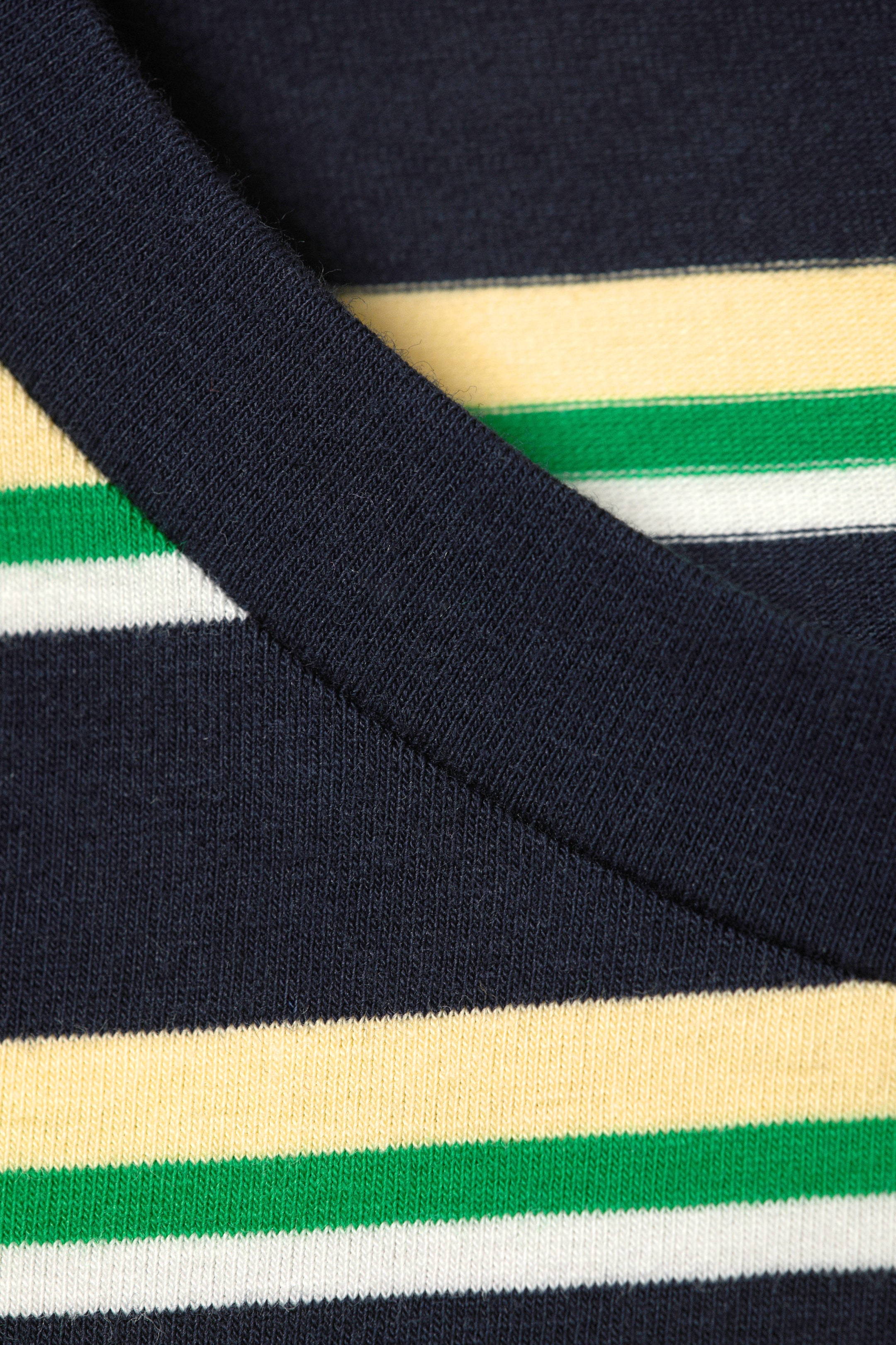 Navy/Green Stripe - Tight Mini T-shirt - 4