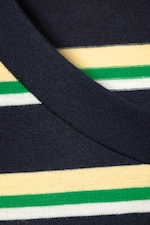 Navy/Green Stripe - Tight Mini T-shirt - 4