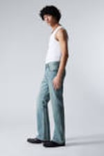 Cyan Dust - Mittelblau - Mercury Relaxed Bootcut Leg Workwear Jeans - 2