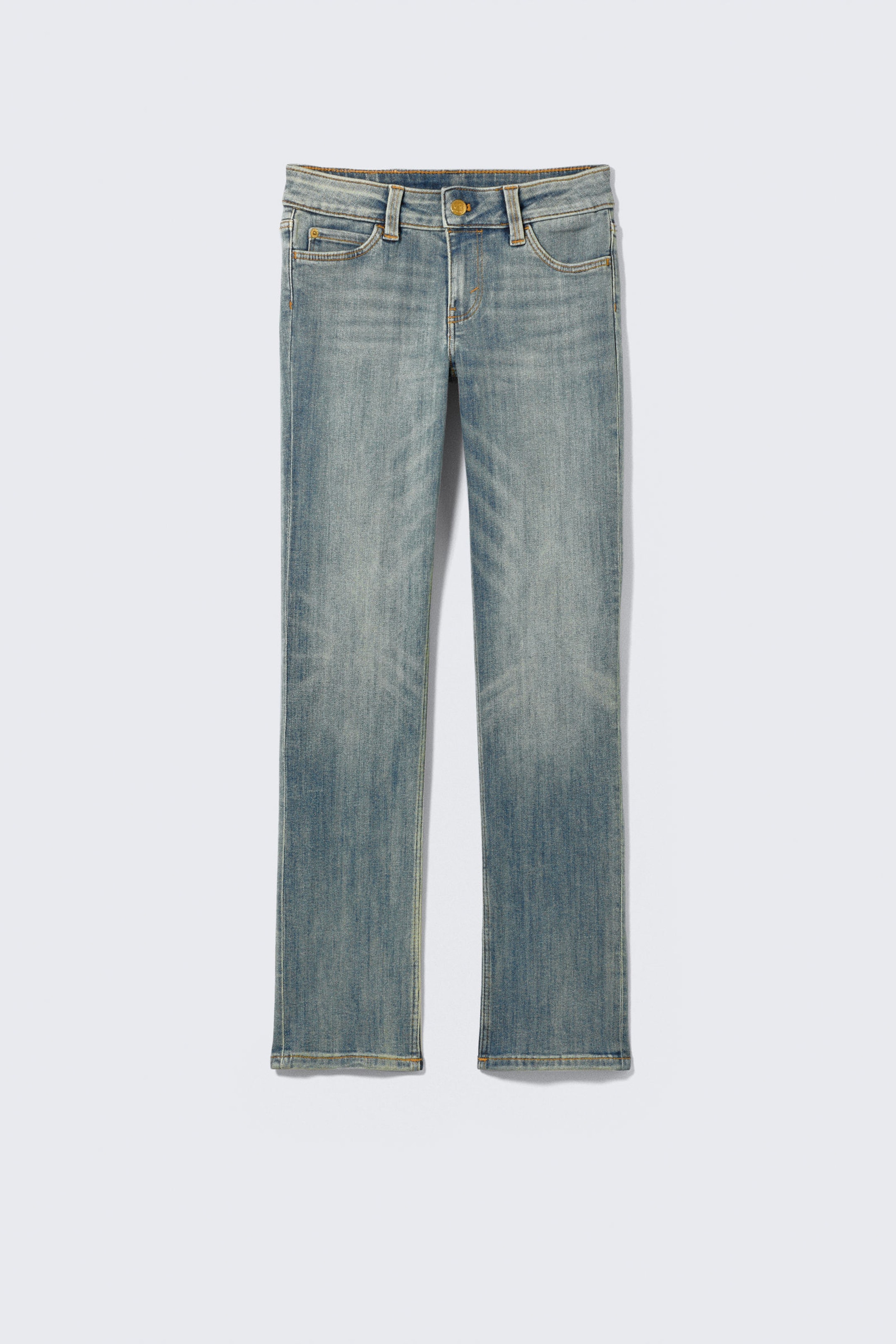 Puddly Blue - Sleezie Low Rise Skinny Jeans - 4