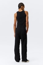 Black - Astro Loose Terry Sweatpants - 5