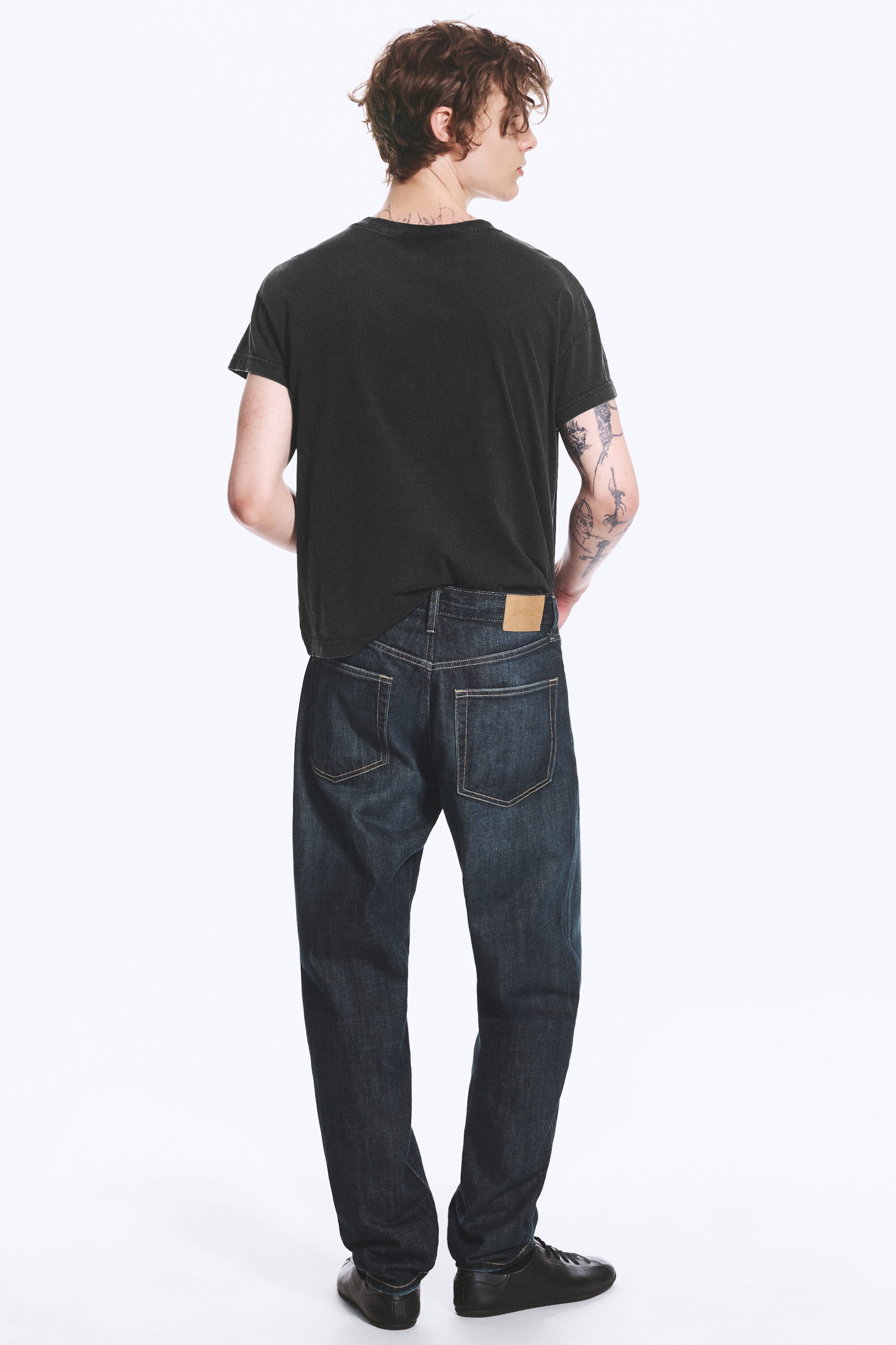 Deep Ocean Blue – mørkeblå - Ray avslappet, avsmalnet jeans med mellomhøy midje - 3