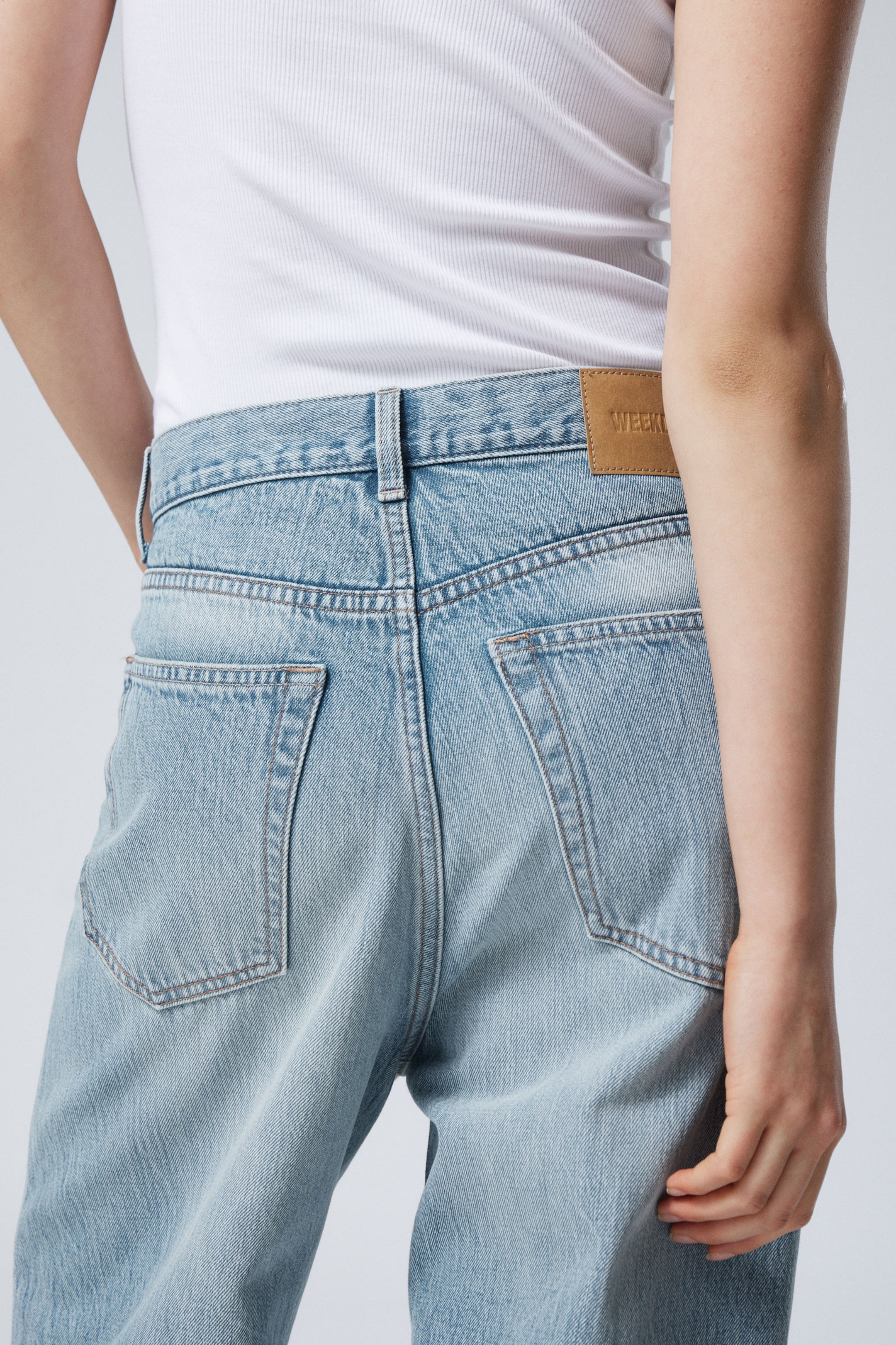Blue Stream - Medium Blue - Astro Loose Baggy Leg Jeans - 8