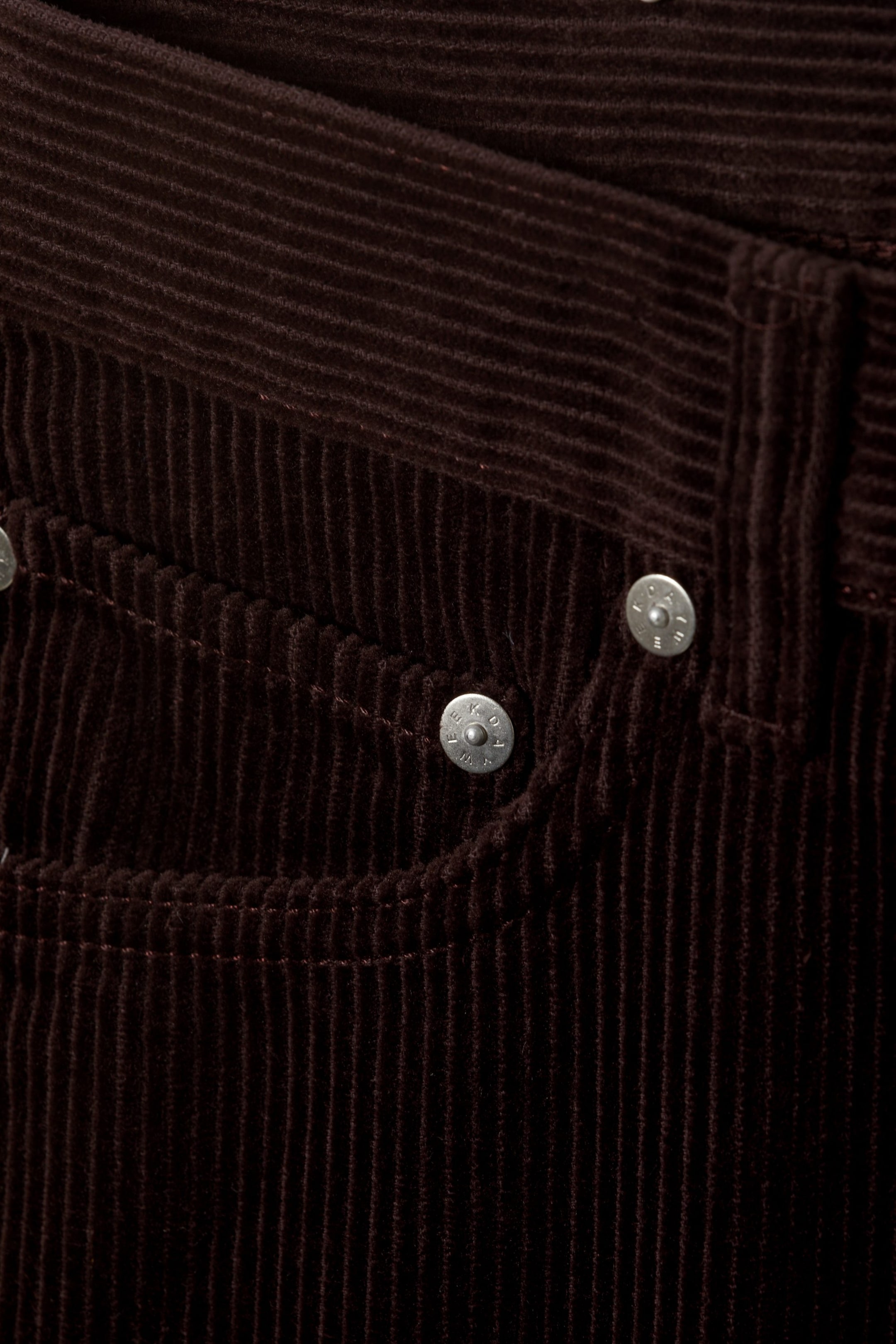 Dark brown - Klean Regular Cord Trousers - 1