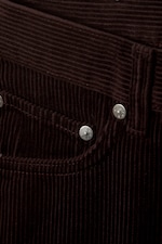 Dark brown - Klean Regular Cord Trousers - 1