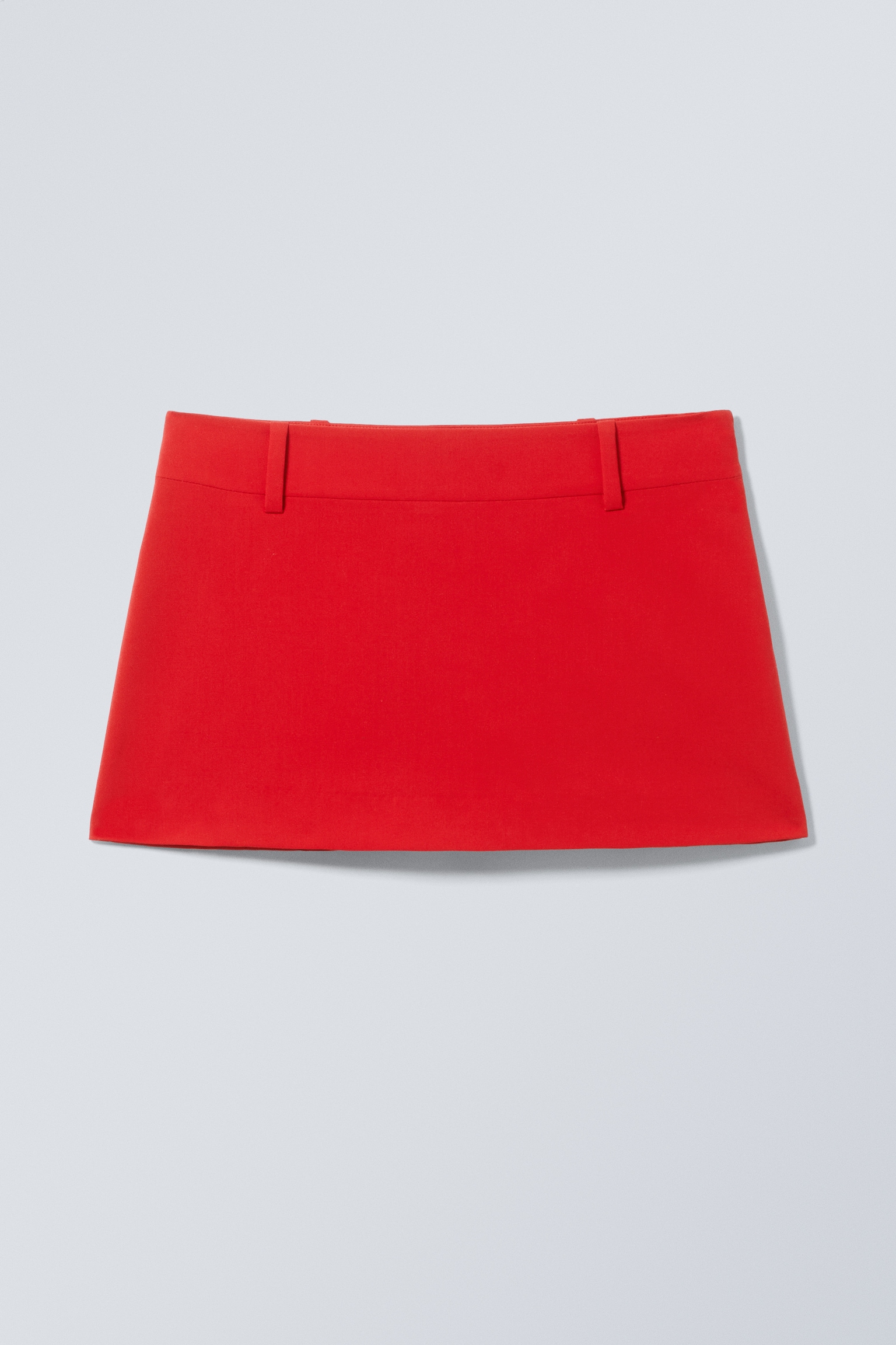 Minigonna a vita bassa - Rosso/Nero lavato/Nero/Nero