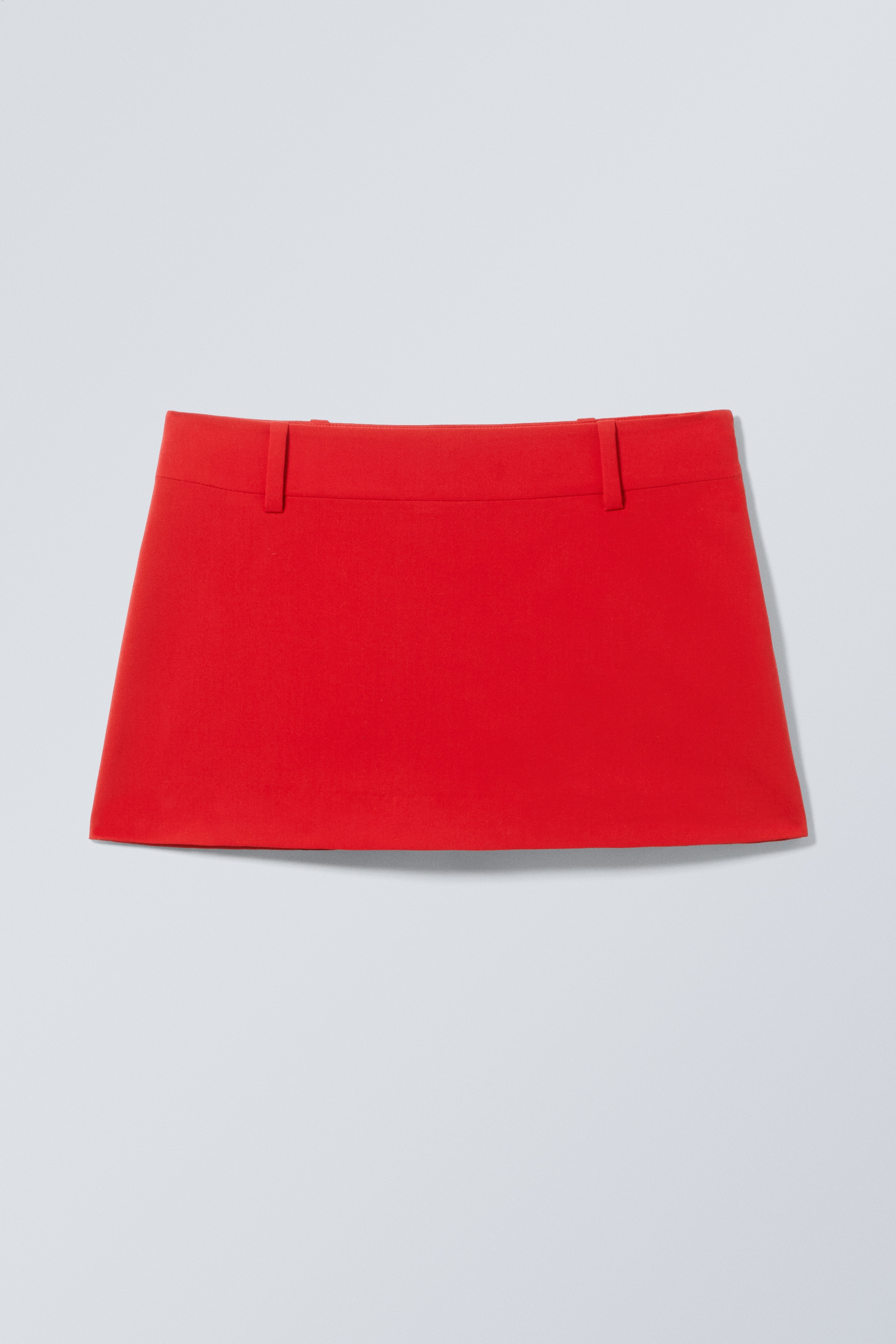 Zobacz większy obraz: Spódnica mini z niskim stanem - Czerwony - ONA | H&M PL 1