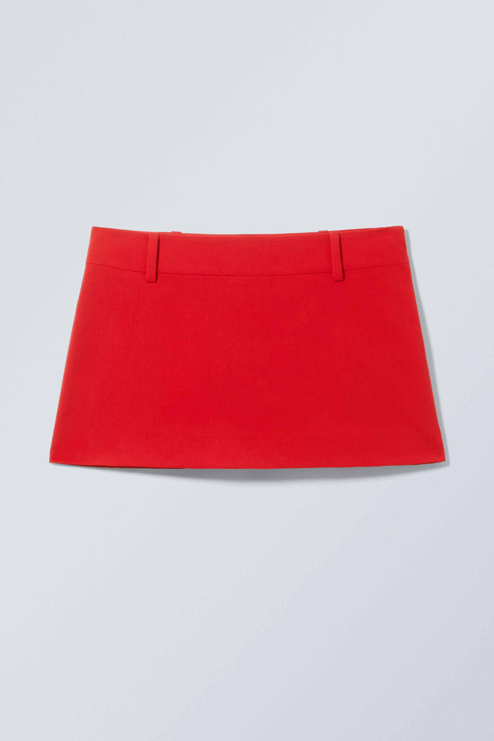 【in a row】Low waist washing skirt low waist mini skirt - Black | Weekday WW