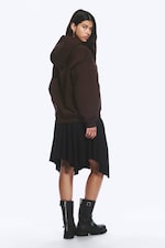 Dark Brown - Oversized Heavyweight Hoodie - 3