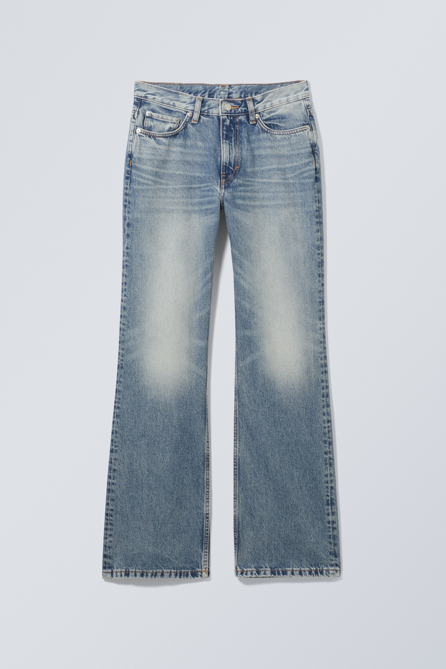 Moon Mid Rise Regular Bootcut Leg Jeans - Seventeen Blue - Medium Blue/Tuned Black - Black/Seventeen Blue - Medium Blue/Aeon Blue - Light Blue/Deep Night - Black