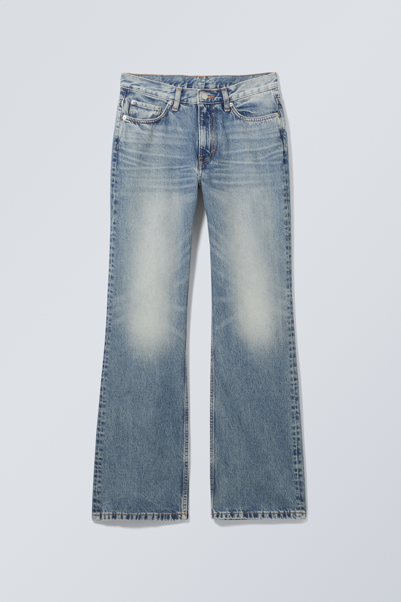 Moon Mid Rise Regular Bootcut Leg Jeans - Seventeen Blue - Mittelblau/Tuned Black - Schwarz/Aeon Blue - Hellblau/Seventeen Blue - Mittelblau/Deep Night - Schwarz - 1
