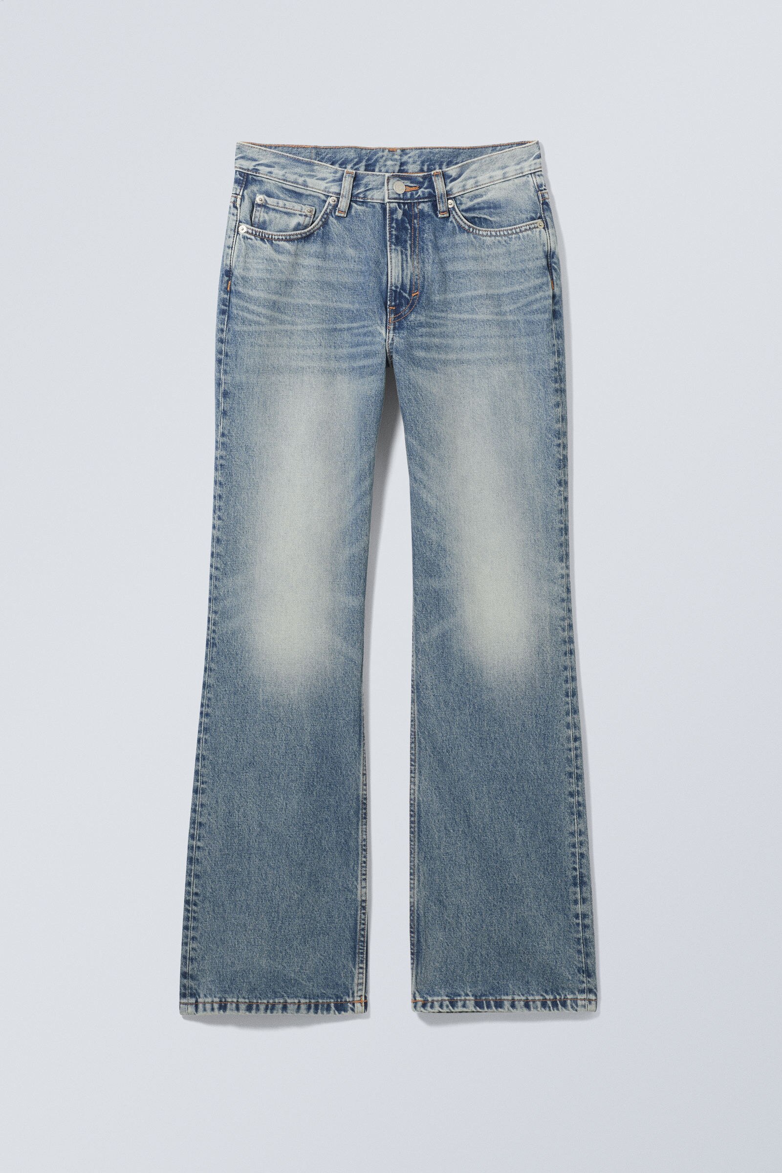 WEEKDAY◆デニム ASTRO LOOSE BAGGY LEG JEANS［Board Blue］ astro loose baggy leg jeans - Board Blue - Medium Blue
