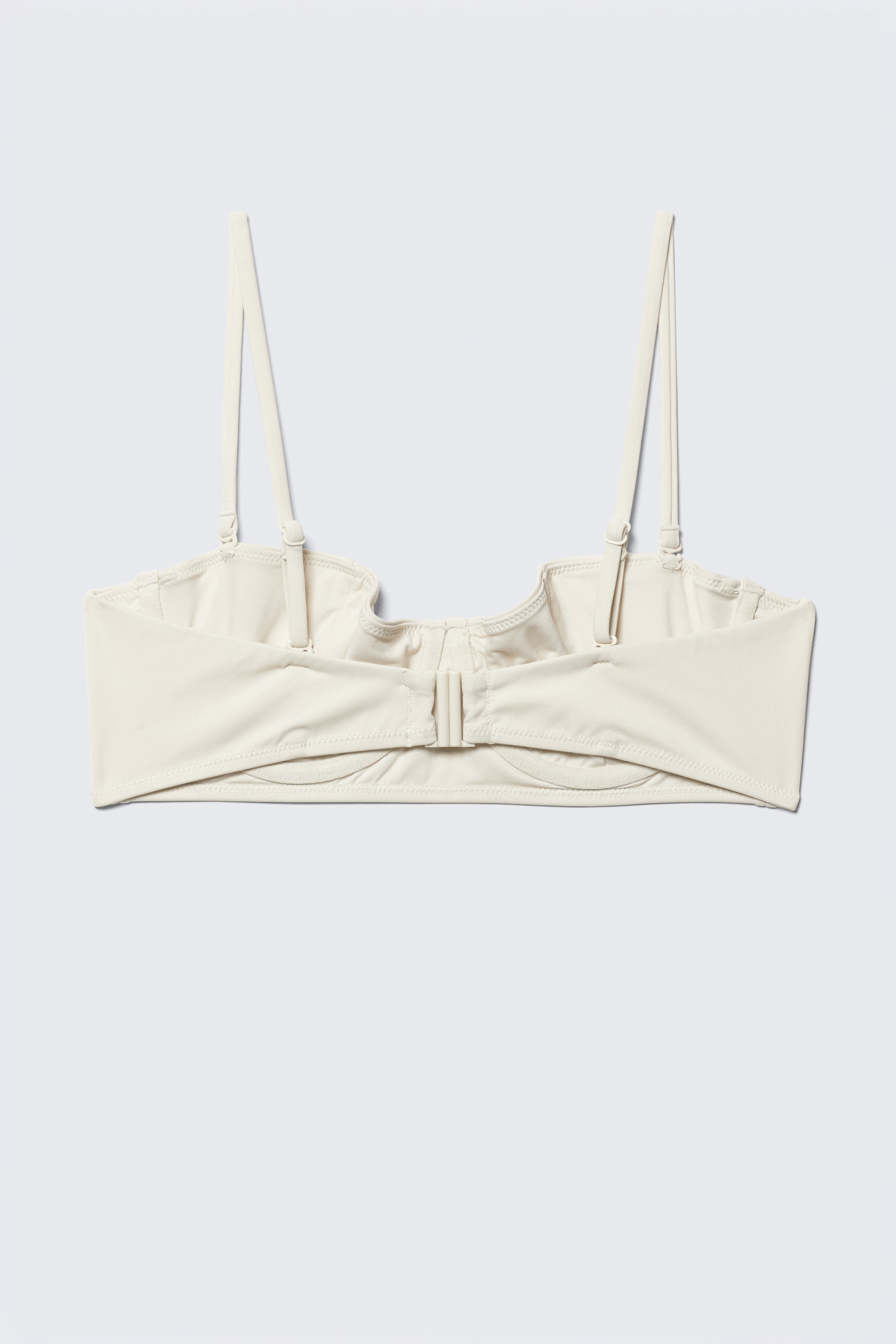 Top bikini na fiszbinach Versa - Jasnobeżowy