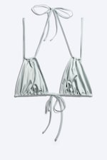 Dusty Light Grey - Triangle Bikini Top - 3