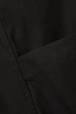 Schwarz - Weite, knöchellange Cargo-Shorts - 1