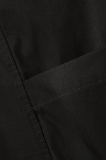 Black - Loose Ankle Length Cargo Shorts - 1