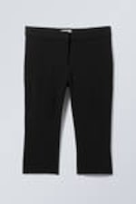 Black - Slim Capri Trousers - 0
