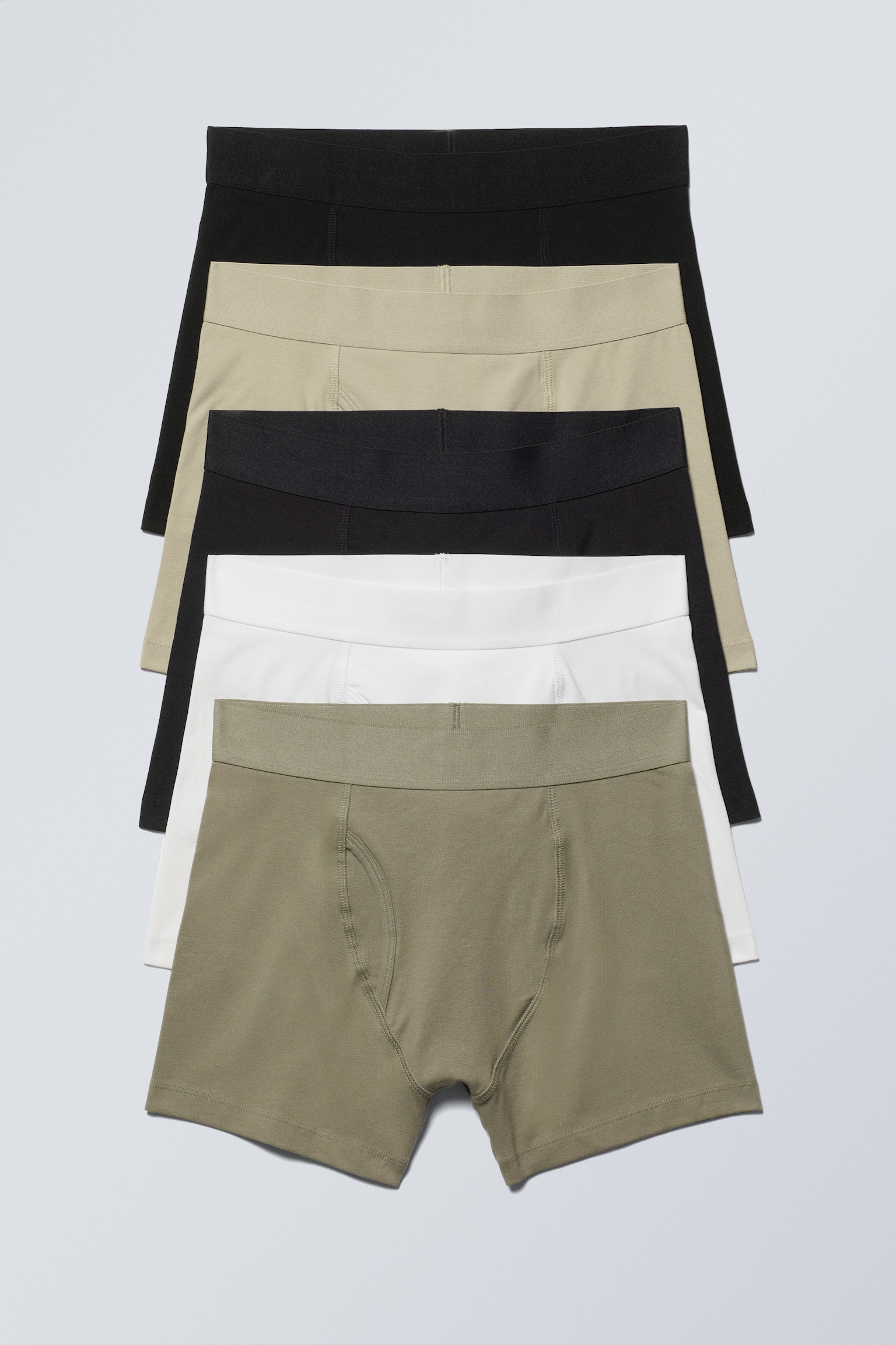 5 pares de boxers - Preto/Verde/Branco/Cinza/Verm./Preto/Castanho/Verde/Preto/Preto/Azul/Verde/Branco/Cinzento/Preto/Cinzento/Azul/Branco/Preto, verde, branco/Preto/Bege/Azul/Branco/Verde