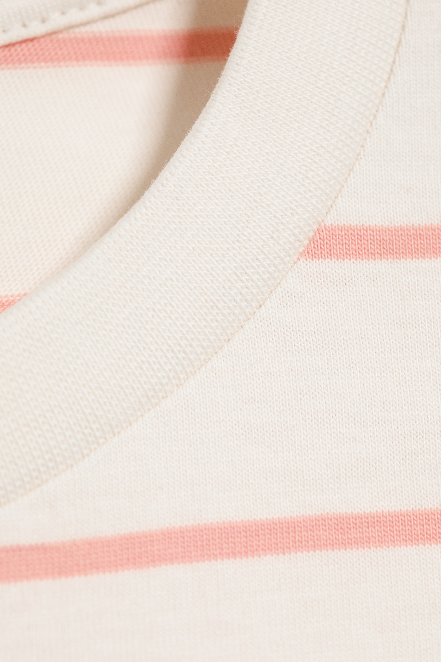 Longsleeve-Shirt aus Baumwolle - Hellbeige - Orange Streifen/Braune & weiße Streifen/Weiß - Pinke/rote Streifen/Staubweiß - Braune Streifen/Blau/braun gestreift - 5