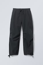 Dark Grey - Skyler Parachute Trousers - 0