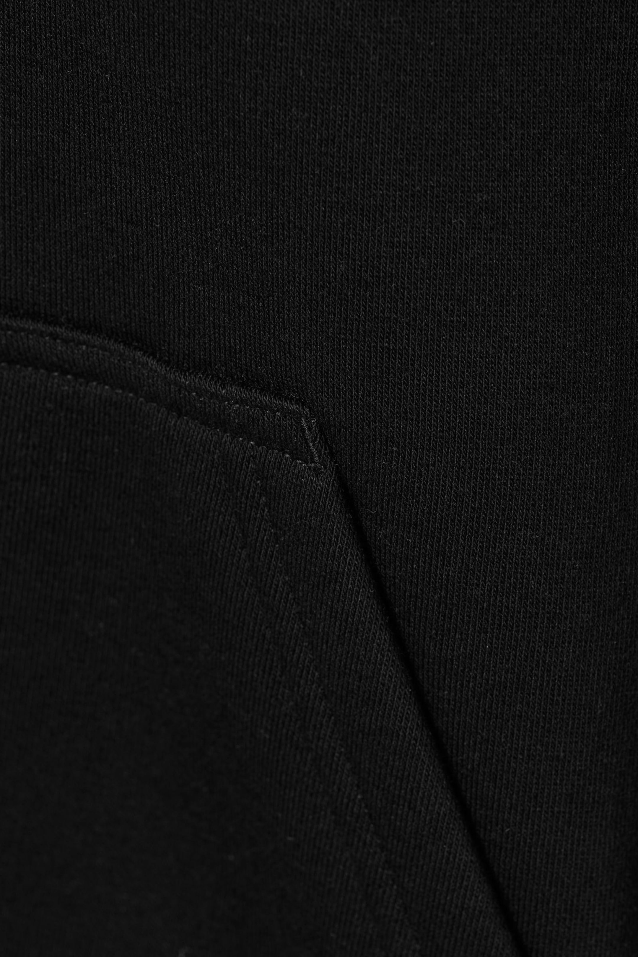 Zwart - Boxy hoodie van zware kwaliteit - 4