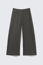 Gris foncé - Pantalon ample taille basse en coton à enfiler - 4