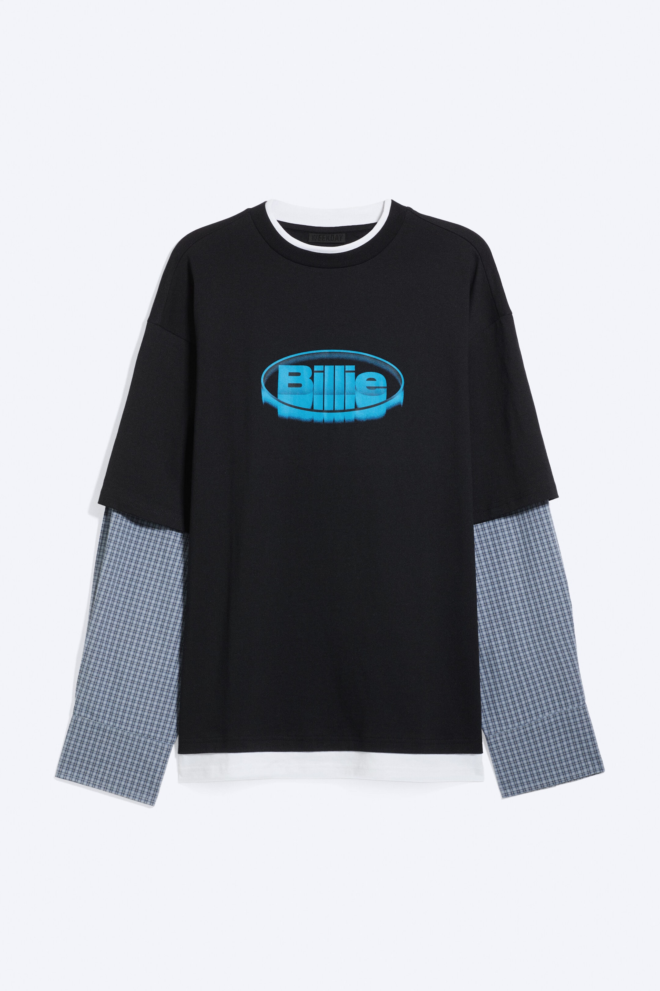 Schwarz - BILLIE - OVERSIZED LONGSLEEVE IM LAYERING-LOOK - 1
