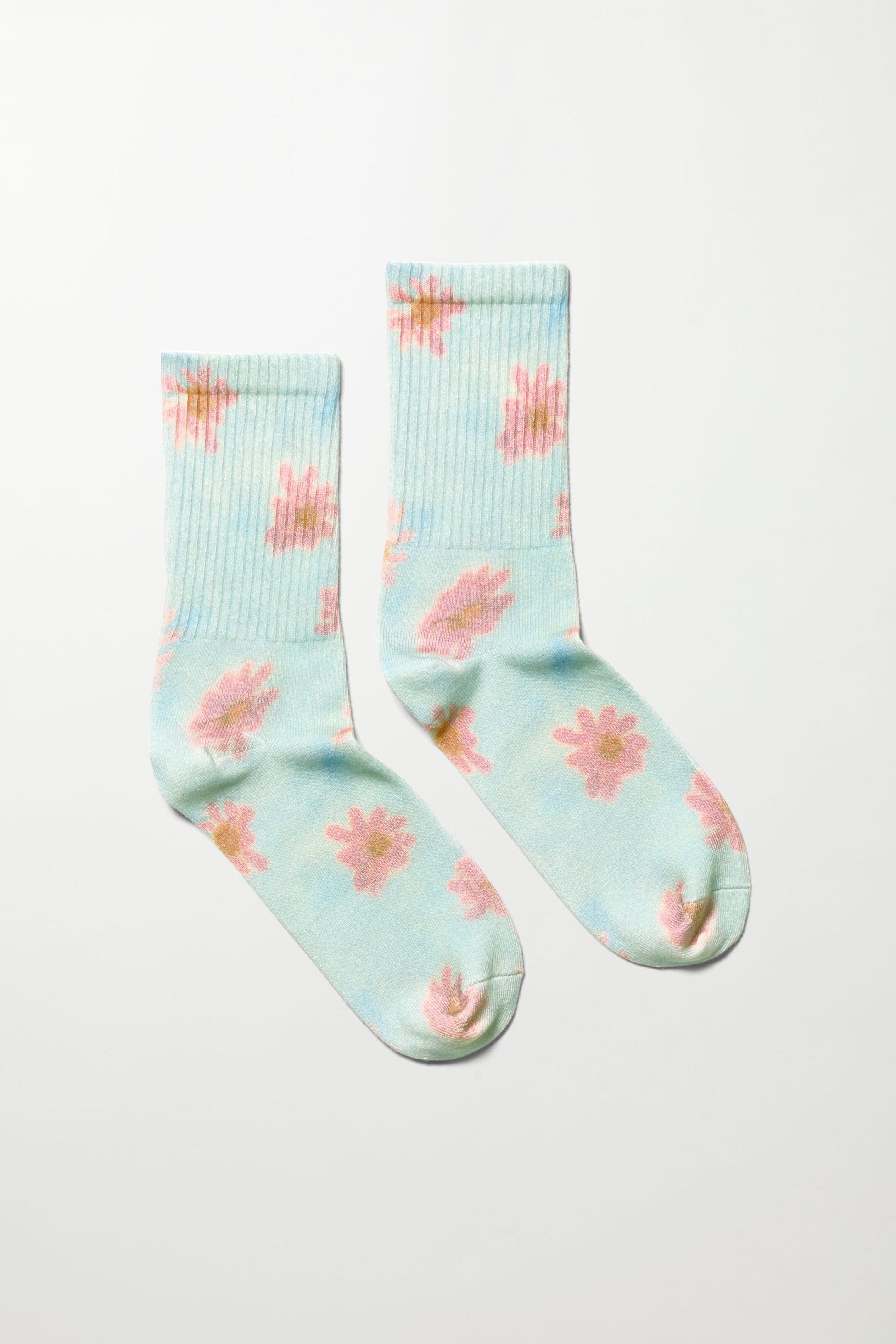 Blue flower - Sport Printed Socks - 0