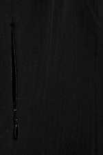 Black - Sleeveless Twill Mini Dress - 3