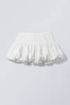 balloon mini skirt - White | Weekday WW