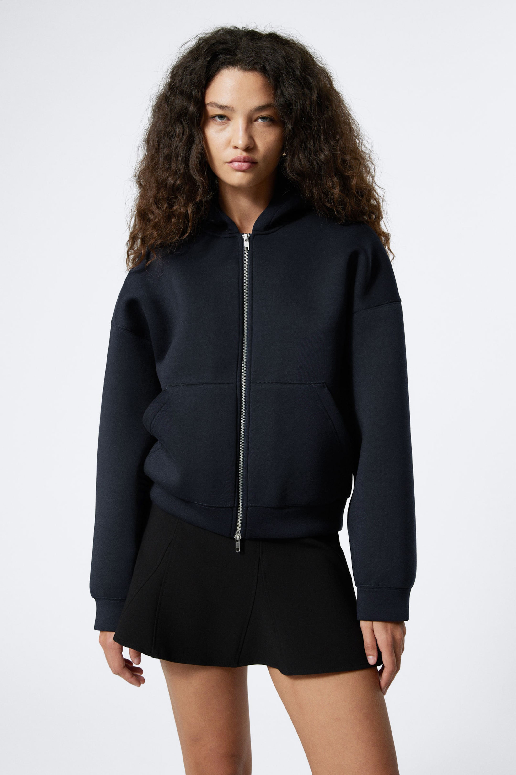 #272930 - Oversized Scuba-Zip-Hoodie - 1