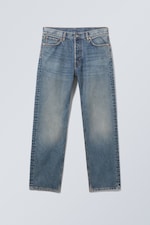 Iron Blue - Space Mid Rise Relaxed Straight Leg Jeans - 5