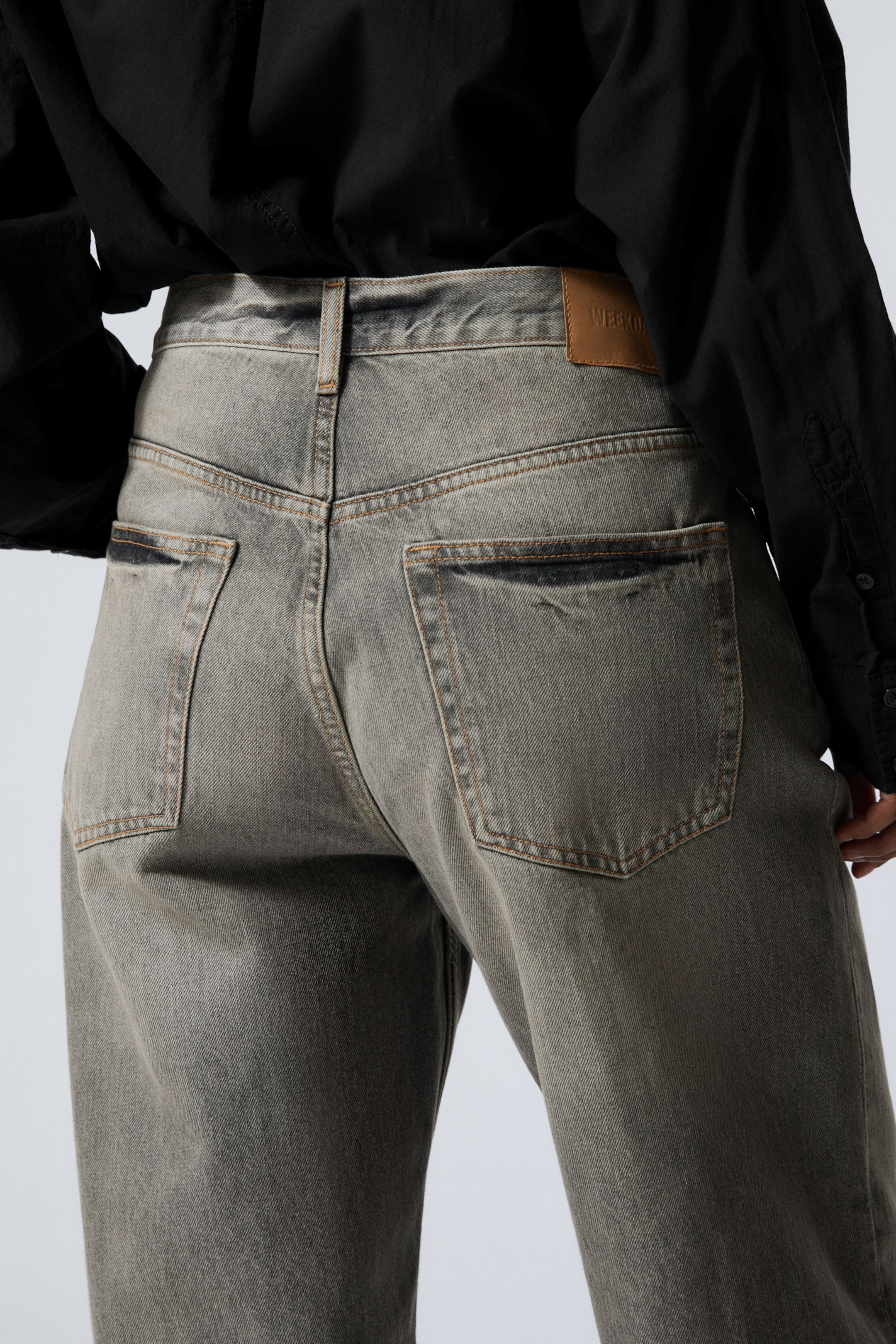 Canyon Grey - Medium Grey - Galaxy Loose Straight Leg Jeans - 20