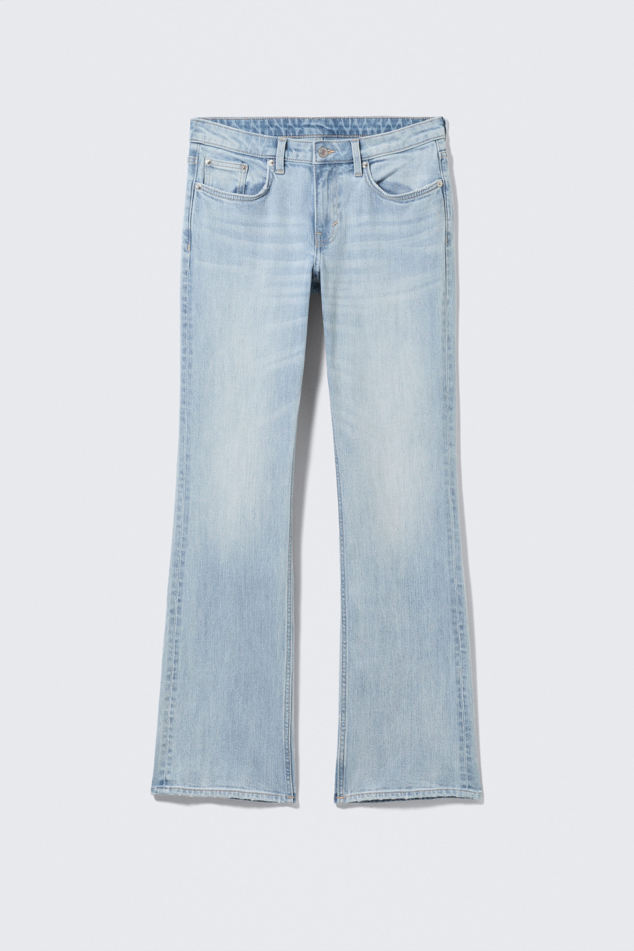 Dream Blue - Ljusblå - Tension Mid Waist Slim Bootcut Leg Jeans - 6
