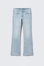 Dream Blue - Ljusblå - Tension Mid Waist Slim Bootcut Leg Jeans - 6