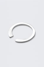 Silver - Minimal Silver-Plated Open Ring - 1
