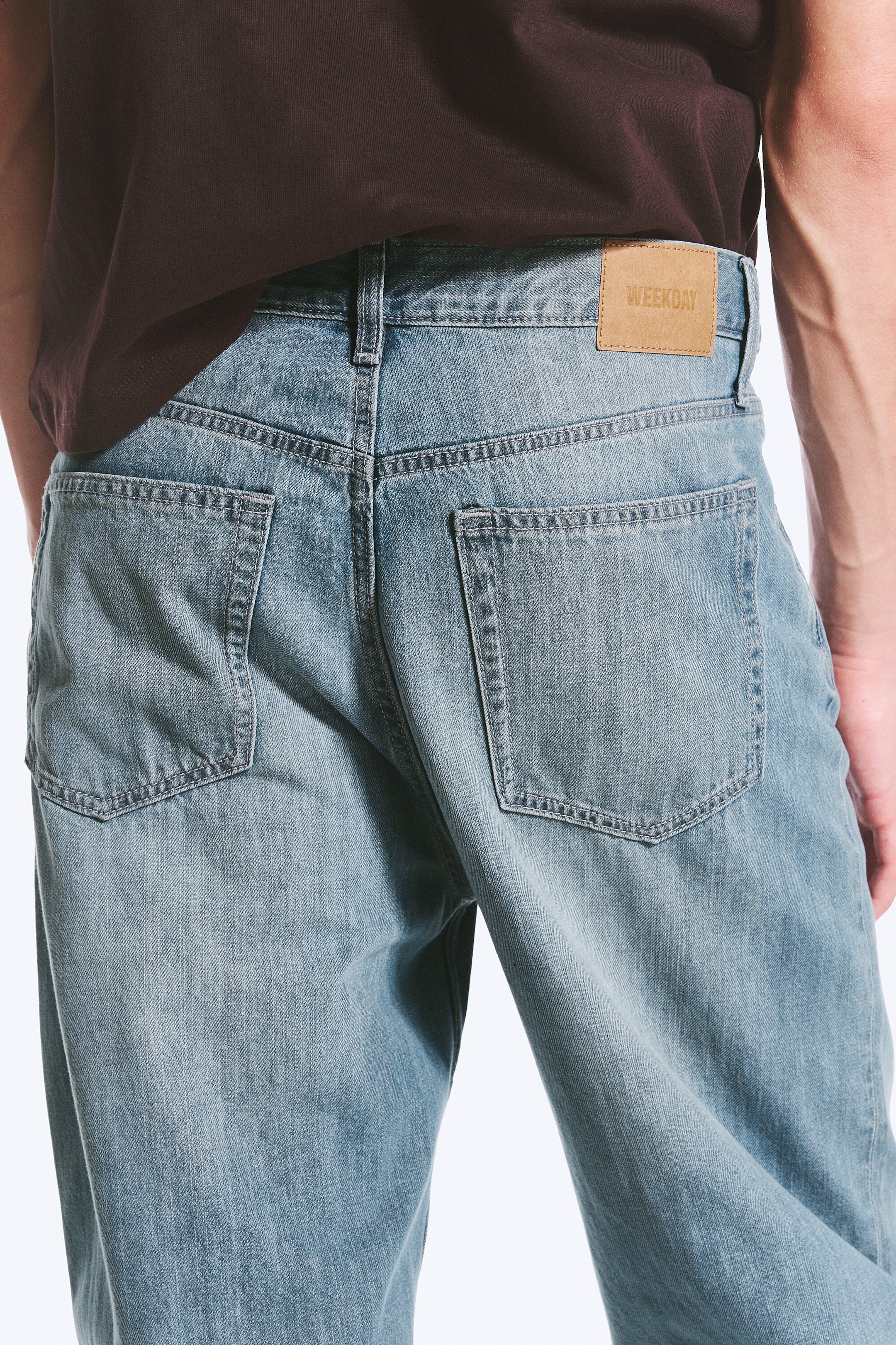 Gloria Blue - Medium Blue - Galaxy Mid Rise Loose Straight Jeans - 2