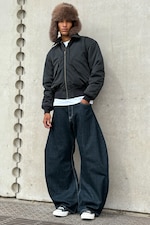 Blau - Solera – Lockere Barrel-Jeans - 0