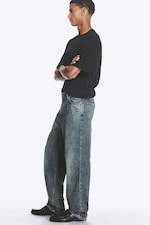 Second Blue - Bleu - Jean droit et ample taille mi-haute Galaxy - 2