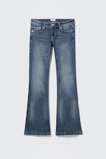 Medusa Blue - Dark Blue - Low Rise Regular Bootcut Leg Jeans - 4