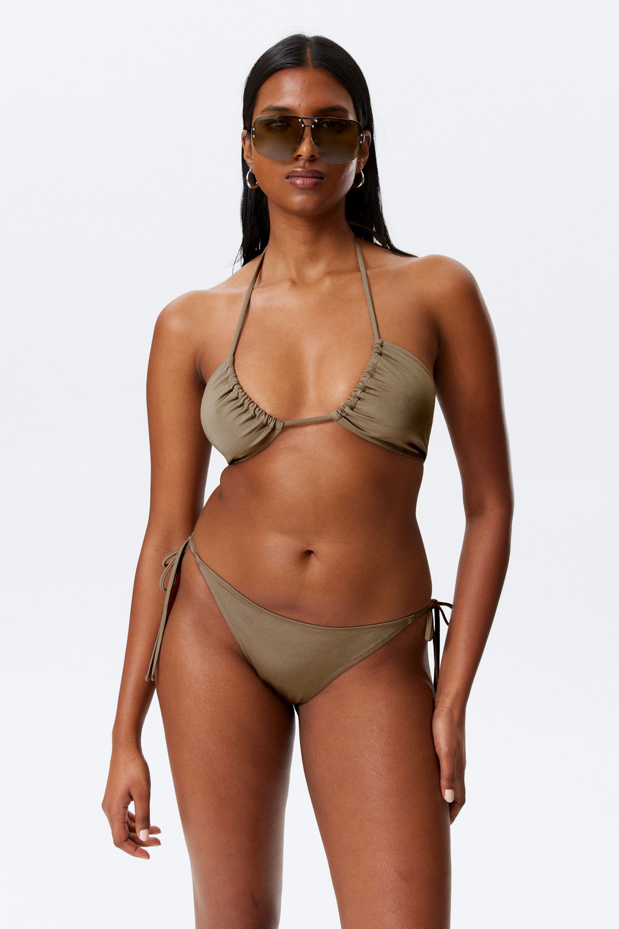 Dusty Mole - Strappy Tie Bikini Bottoms - 1