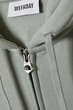 Dusty Grey - Boxy Midweight Zip Hoodie - 1