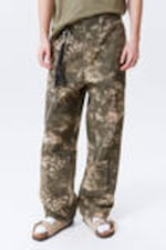 Dark Mole - Woodland Terrain - Relaxed Fit Graphic Twill Trousers - 1