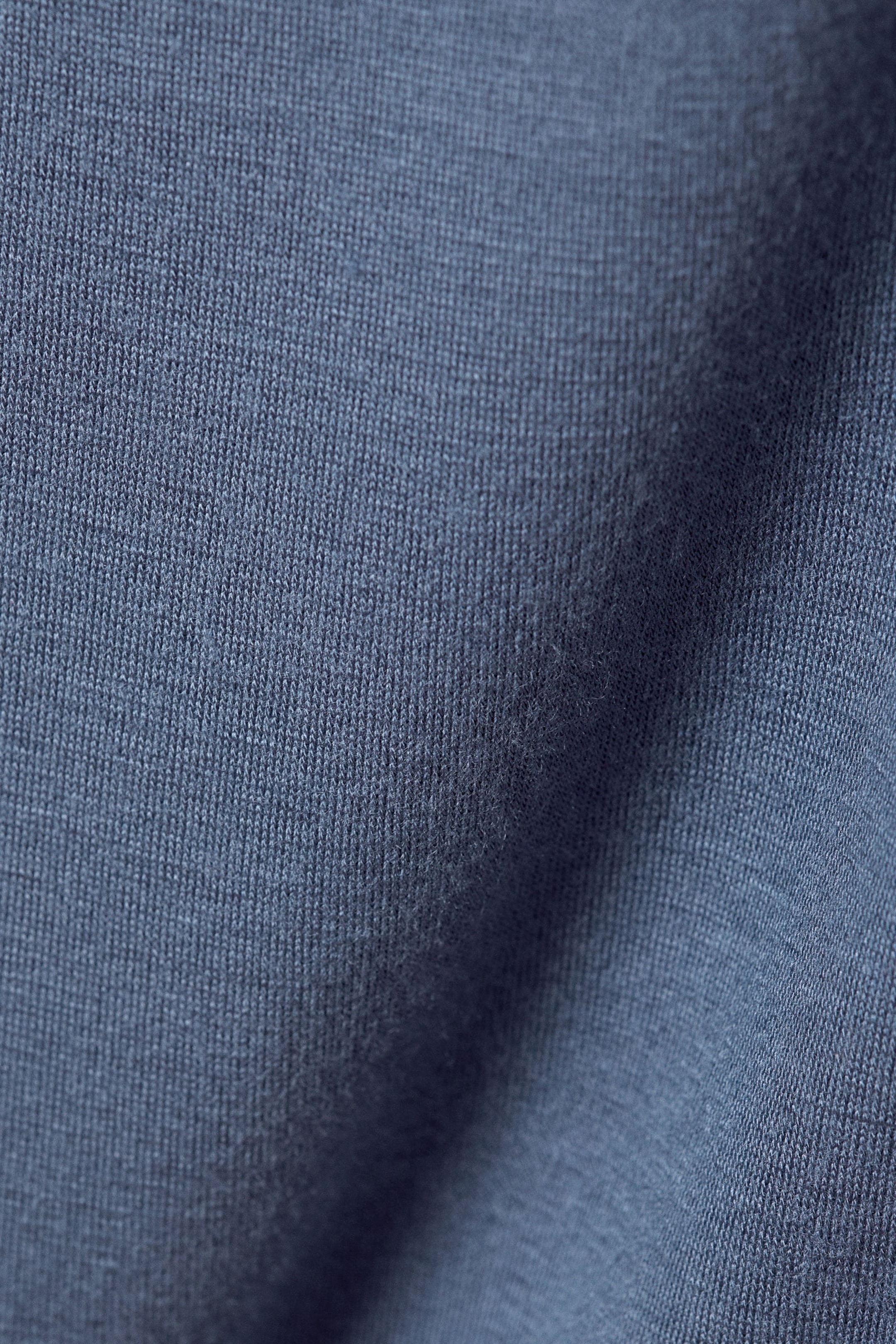 Dunkelblau - Longsleeve mit U-Boot-Ausschnitt - 2