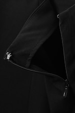 Black - Mid Rise Flared Midi Skirt - 5