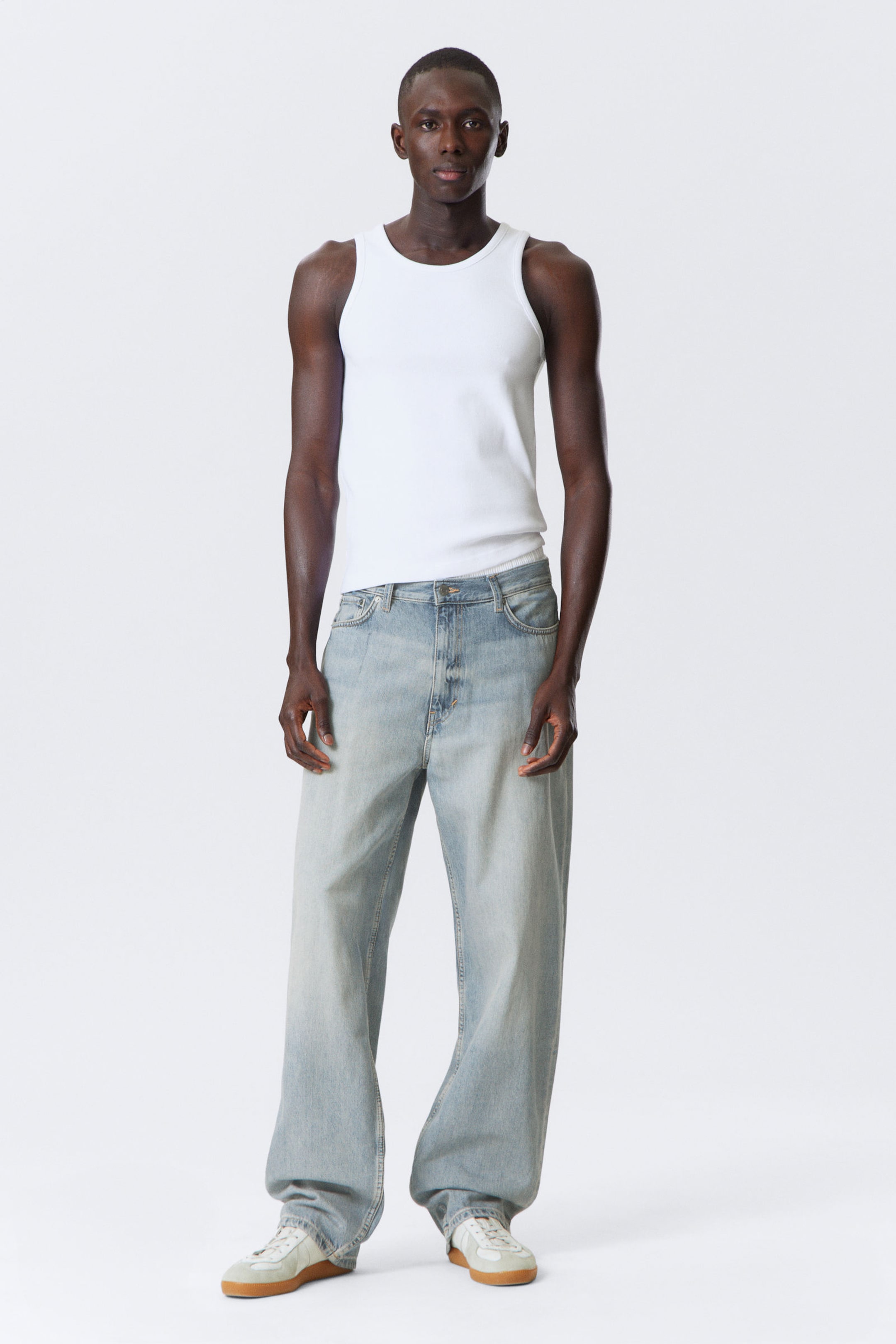 #8898AC - Galaxy Loose Straight Leg Jeans - 1