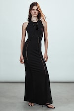 Black - Jersey Knot Dress - 0